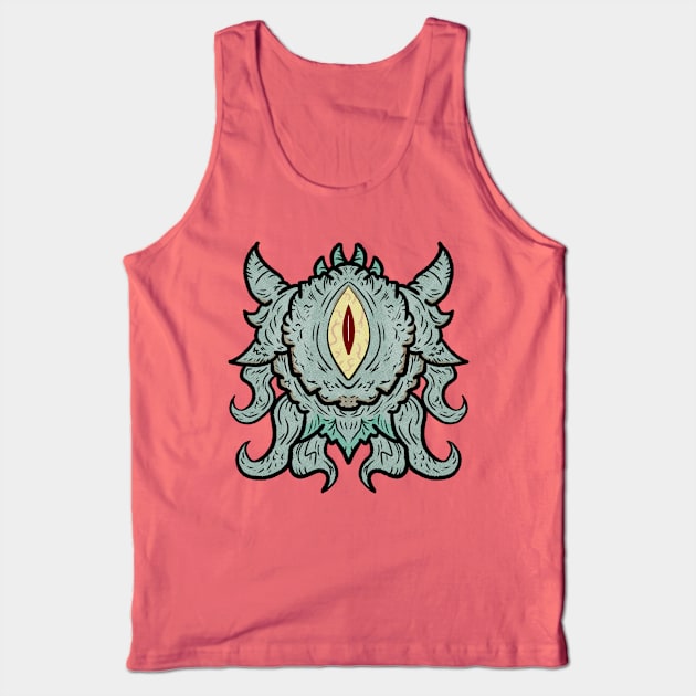 Beholder-Green Tank Top by SoraLorr